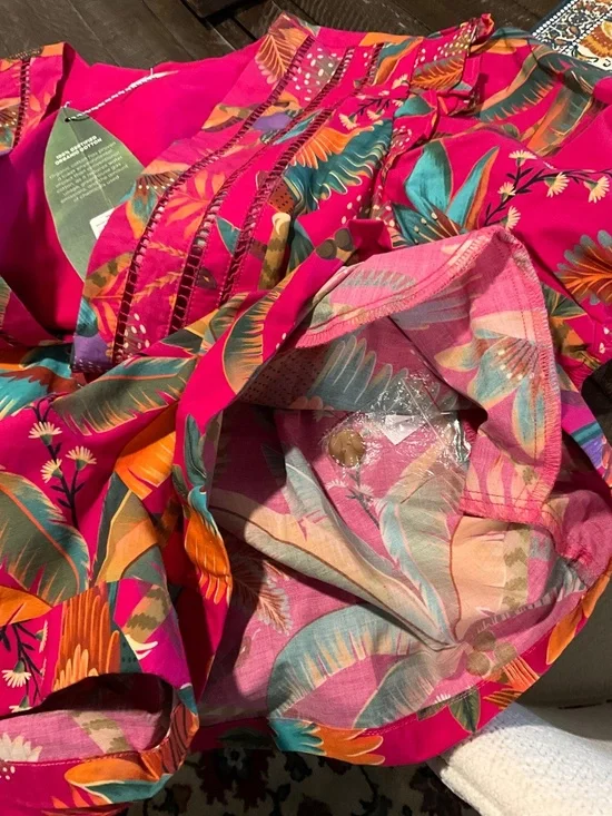 Farm Rio Macaw Romper Size L - Picture 4 of 10